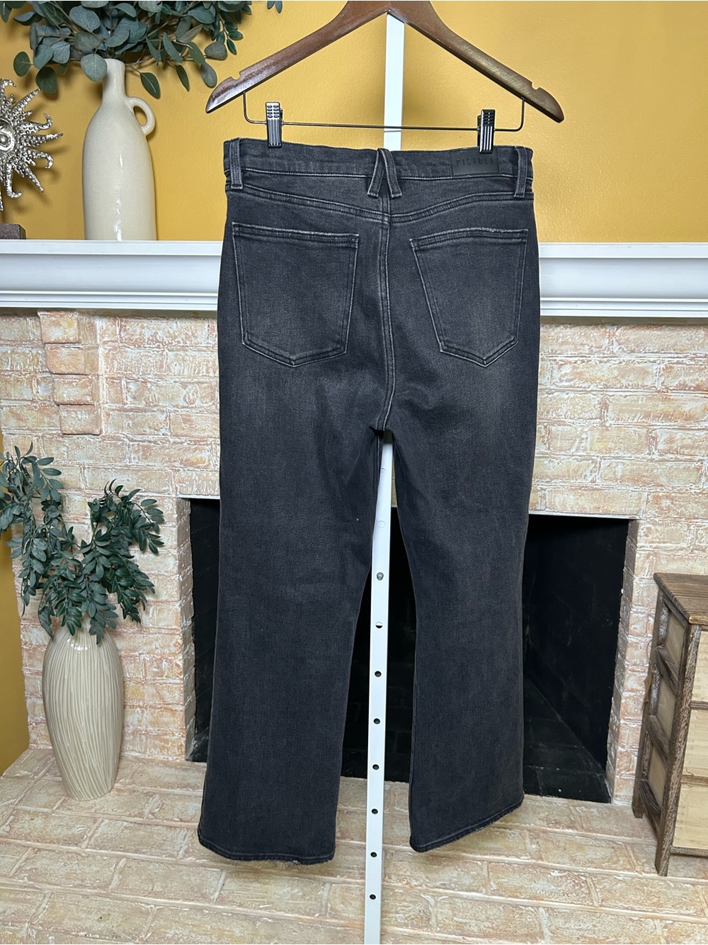 Pistola Lennon High Rise Bootcut Jeans Women’s 30 Black Stretch Denim #1025 - Picture 4 of 12